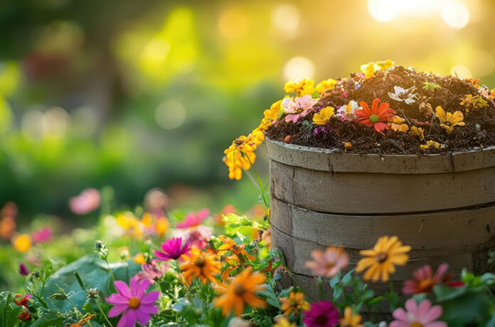 Flower composting